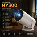 Mini Projeto Hy300 Smart Portátil TV Hd 4k Bluetooth Wifi Cor Branco Android 11.0 5g Cinema em Casa Imagem Nítida Compatível Com Diversos Dispositivos Com Controle VLX