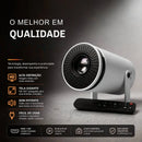 Mini Projeto Hy300 Smart Portátil TV Hd 4k Bluetooth Wifi Cor Branco Android 11.0 5g Cinema em Casa Imagem Nítida Compatível Com Diversos Dispositivos Com Controle VLX