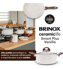 Jogo De Panelas Brinox Smart Plus 6pçs Ceramic Life Vanilla 4791102