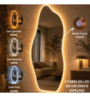 Espelho Orgânico Corpo Inteiro 150x50cm Banheiro Led Touch Lopazzi Moldura Orgânico C/ Led