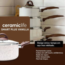 Jogo De Panelas Brinox Smart Plus 6pçs Ceramic Life Vanilla 4791102