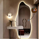 Espelho Orgânico Corpo Inteiro 150x50cm Banheiro Led Touch Lopazzi Moldura Orgânico C/ Led