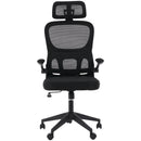 Cadeira Escritório Ergonômica Genebra G100 Com Suporte Lombar Relax Estofado Mesh Preto