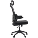 Cadeira Escritório Ergonômica Genebra G100 Com Suporte Lombar Relax Estofado Mesh Preto