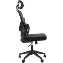 Cadeira Escritório Ergonômica Genebra G100 Com Suporte Lombar Relax Estofado Mesh Preto