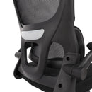 Cadeira Escritório Ergonômica Genebra G100 Com Suporte Lombar Relax Estofado Mesh Preto