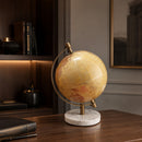 Globo Dourado com Base em Mármore