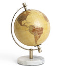 Globo Dourado com Base em Mármore